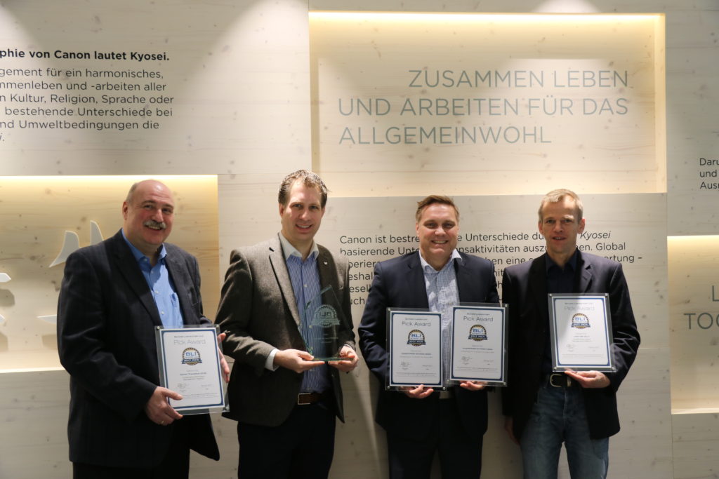 Canon imageRUNNER ADVANCE Serie holt die höchste BLI Auszeichnung
